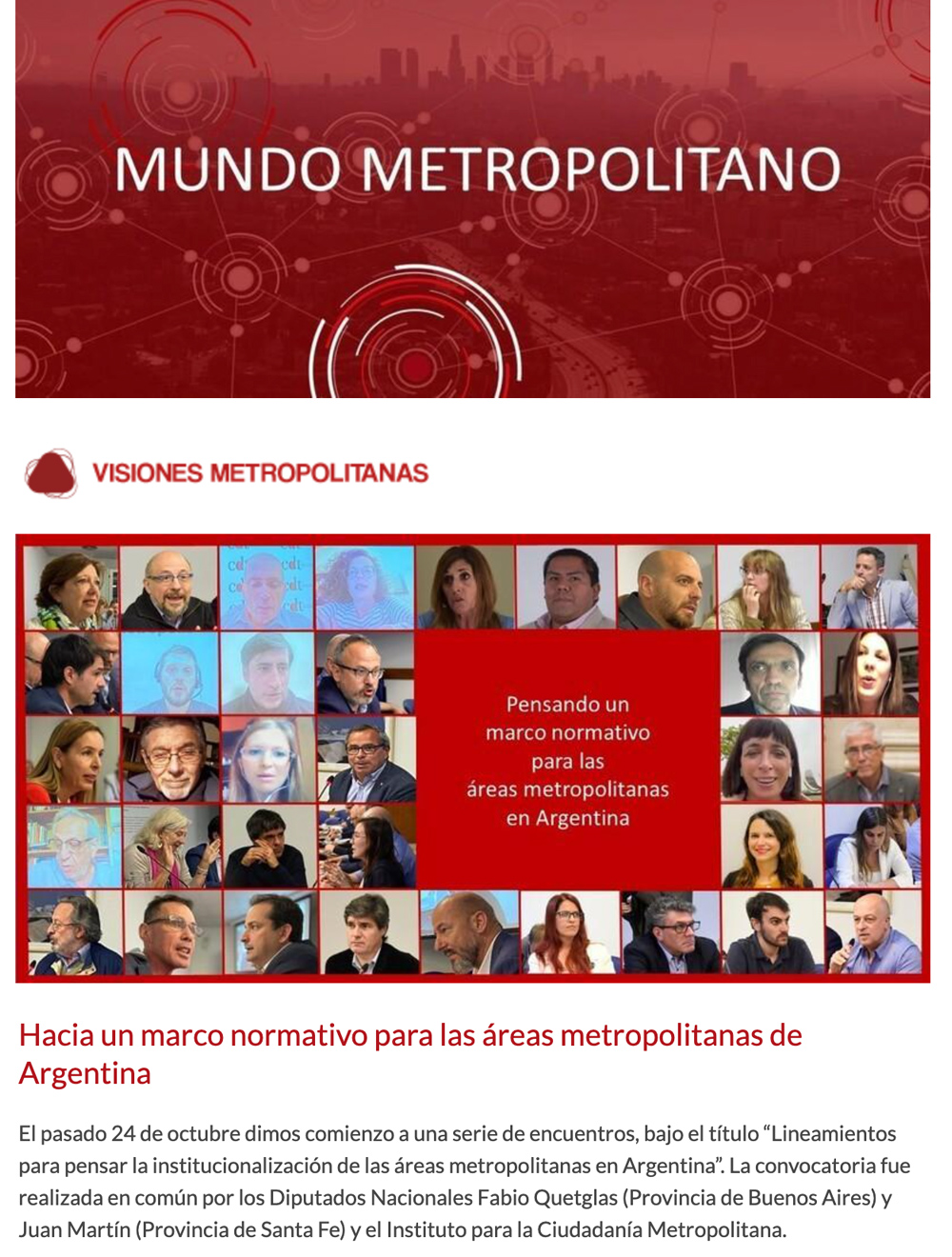 Newsletter Mundo Metropolitano 10