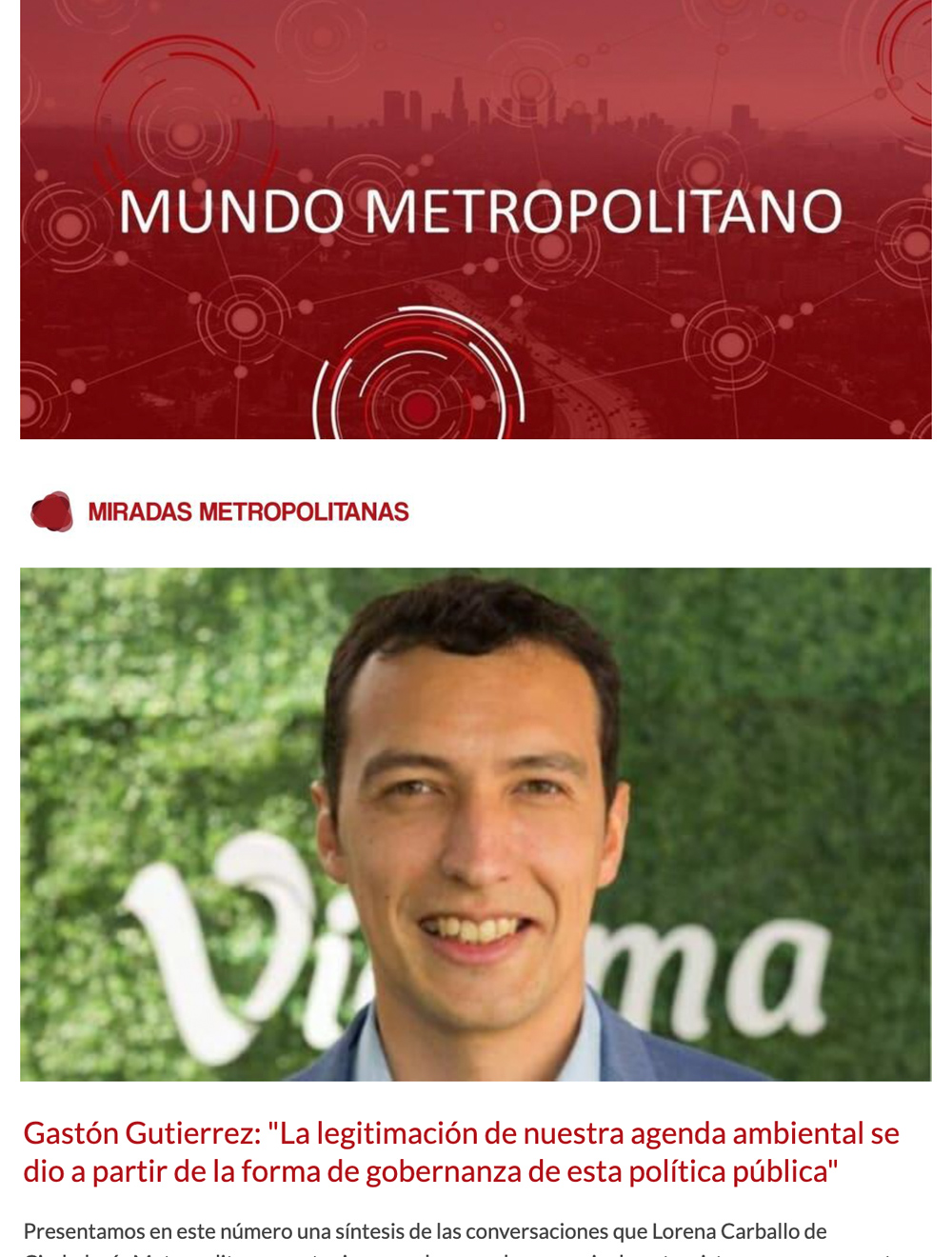 Newsletter Mundo Metropolitano 17