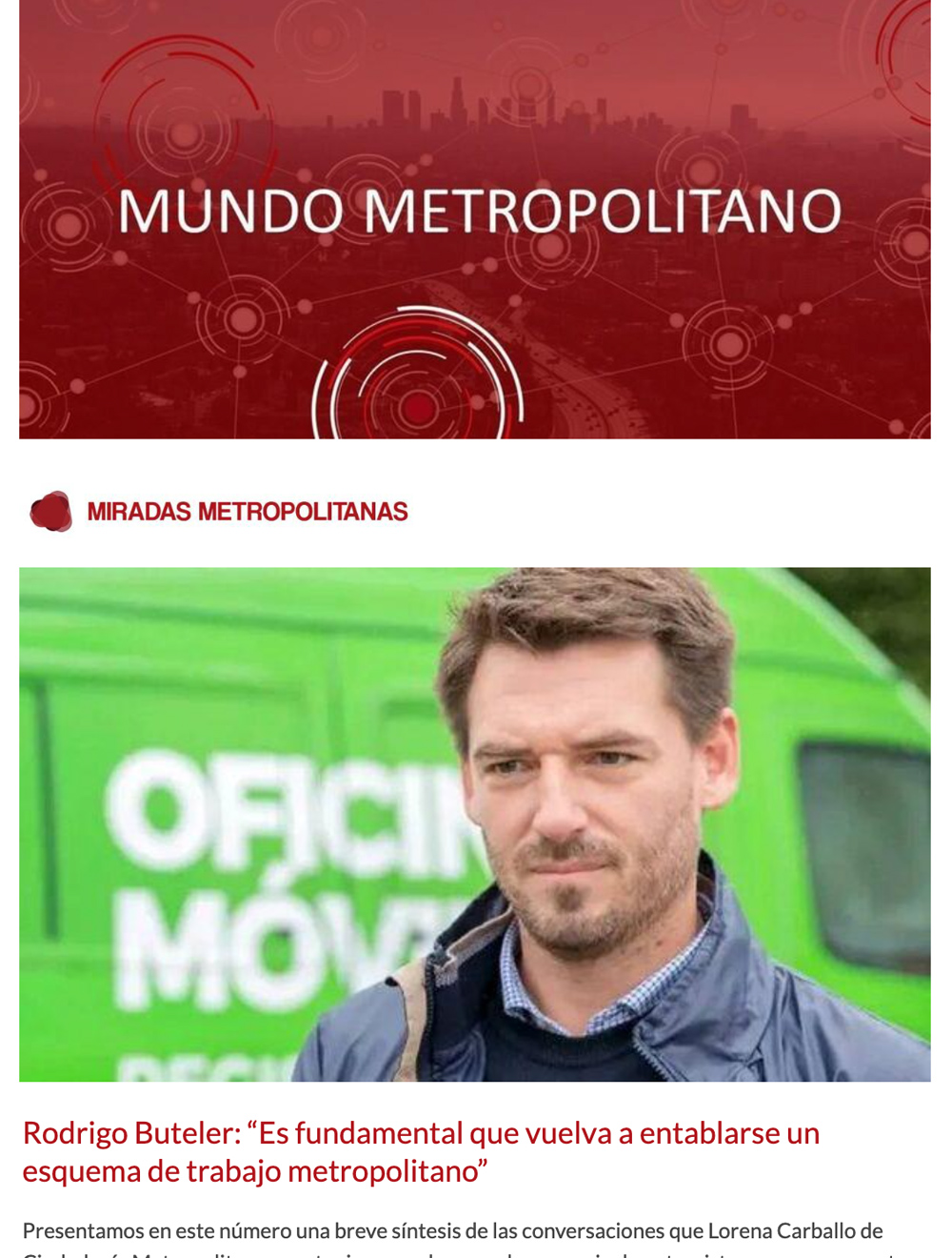 Newsletter Mundo Metropolitano 18