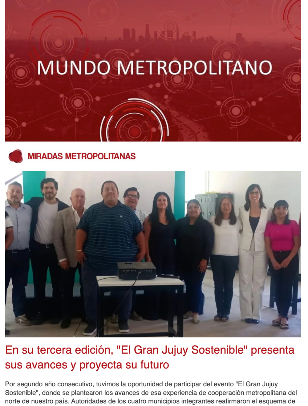 Newsletter Mundo Metropolitano 31