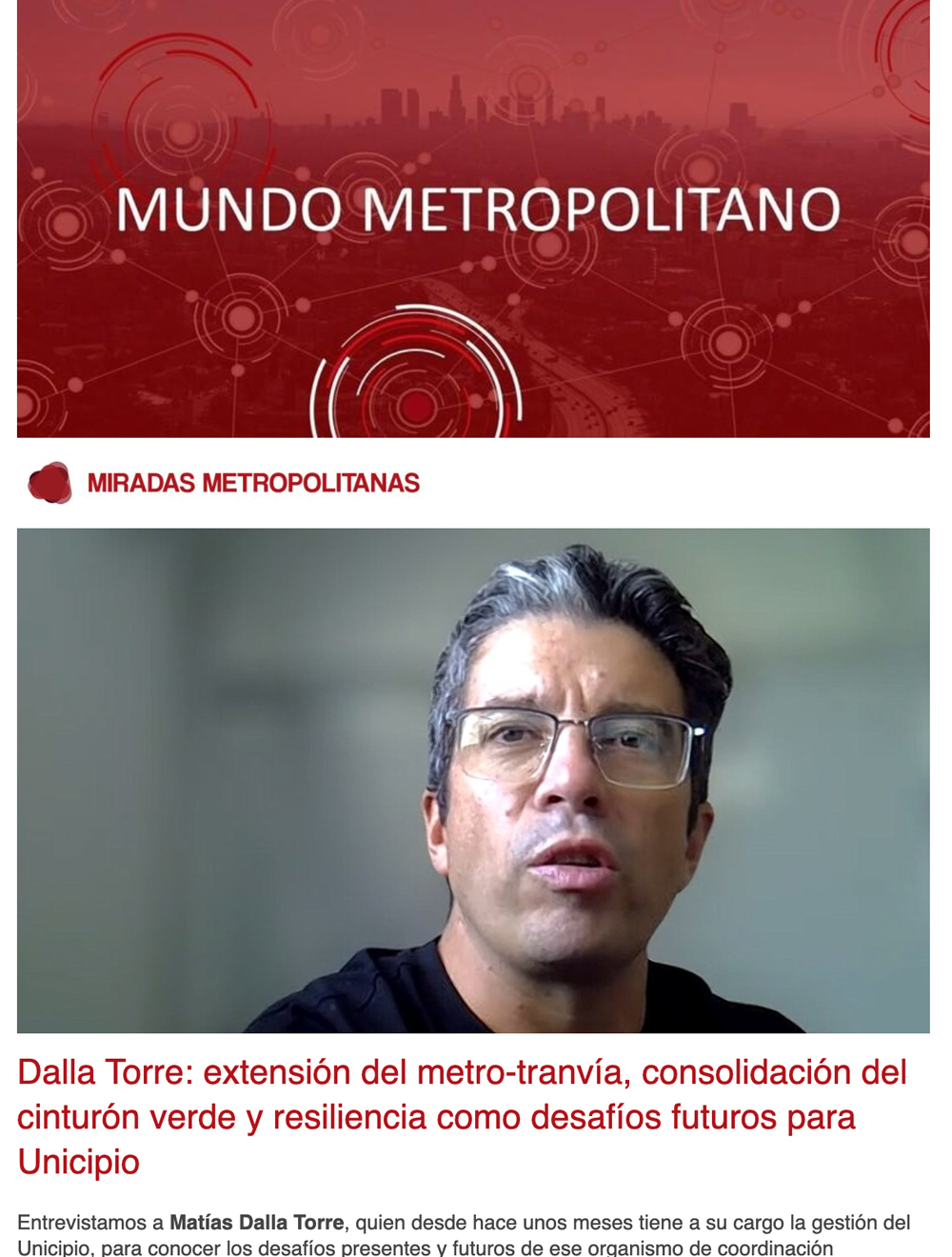 Newsletter Mundo Metropolitano 32
