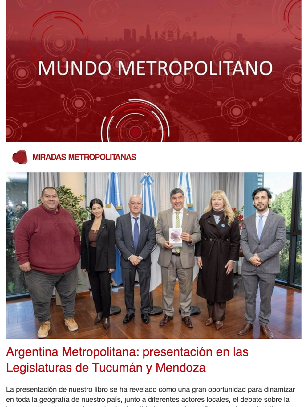 Newsletter Mundo Metropolitano 36